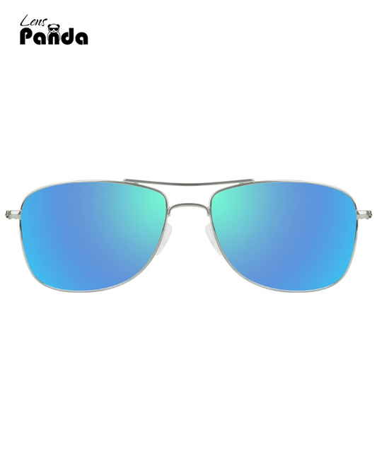 Pacific Silver Rectangular Sunglasses